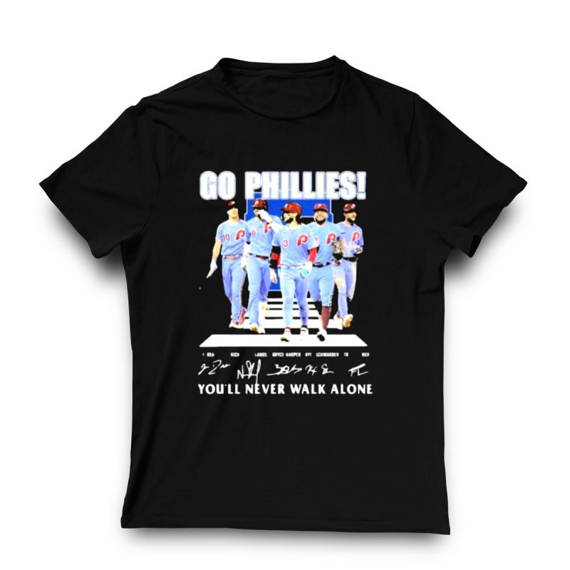 Philadelphia Phillies Signature T-Shirt - You'll Never Walk Alone Design - Image 3