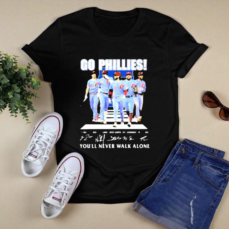 Philadelphia Phillies Signature T-Shirt - You'll Never Walk Alone Design - Image 5