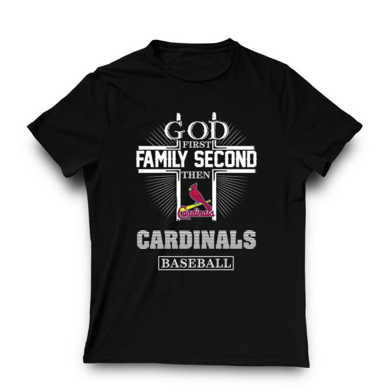 God First Family Second St. Louis Cardinals Graphic T-Shirt – Unisex Gift - Image 3