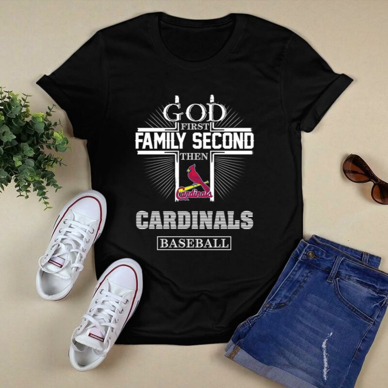 God First Family Second St. Louis Cardinals Graphic T-Shirt – Unisex Gift - Image 5
