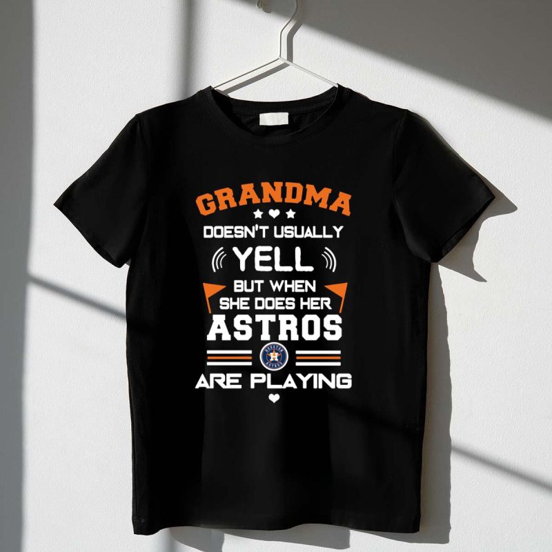 Grandma And Her Houston Astros Are Playing Shirt t shirt 1 1