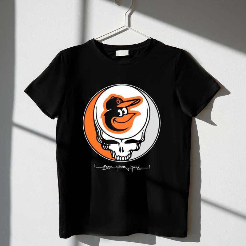 Grateful Dead Steal Your Face Baltimore Orioles T Shirt t shirt 1 1