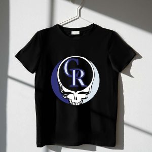 Grateful Dead Colorado Rockies Fusion T-Shirt With Steal Your Face Design