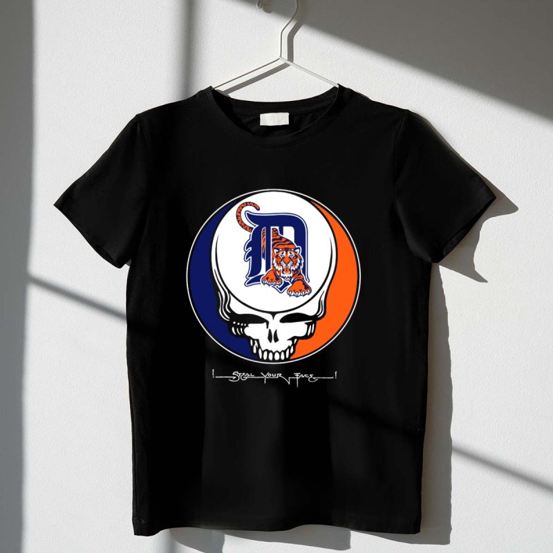 Grateful Dead Steal Your Face Detroit Tigers T Shirt t shirt 1 1