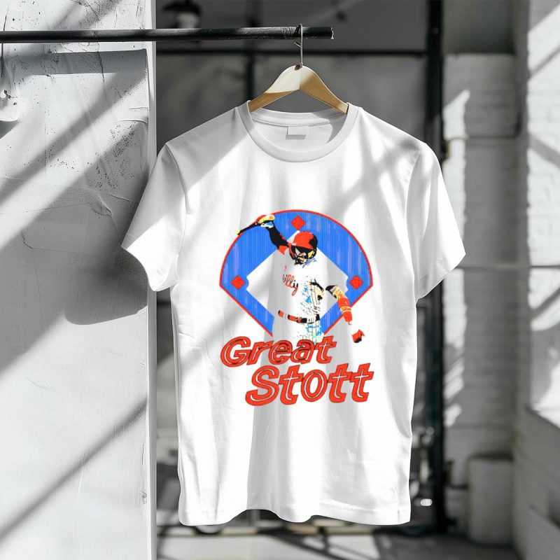Philadelphia Phillies Bat Spike T-Shirt - Stylish Stott Graphic Tee - Image 3