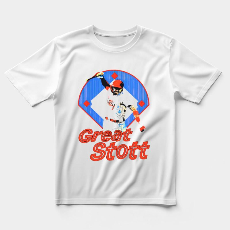 Philadelphia Phillies Bat Spike T-Shirt - Stylish Stott Graphic Tee - Image 5
