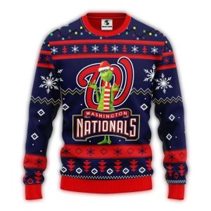 Washington Nationals Ugly Christmas Sweater - Grich Hat Design