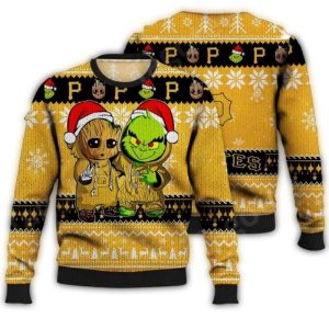 Grinch and Groot Christmas Pittsburgh Pirates Sweatshirt for Holiday Cheer