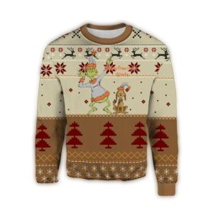 Grinch And Max San Francisco Giants Ugly Christmas Sweater