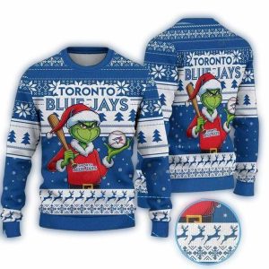 Grinch Baseball For Toronto Blue Jays Ugly Sweater