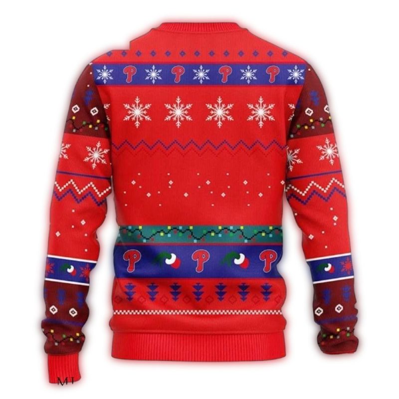 Grinch Fest Philadelphia Phillies Christmas Sweatshirt for Holiday Cheer - Image 2
