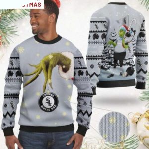 Grinch Hold Logo Chicago White Sox Ugly Sweater