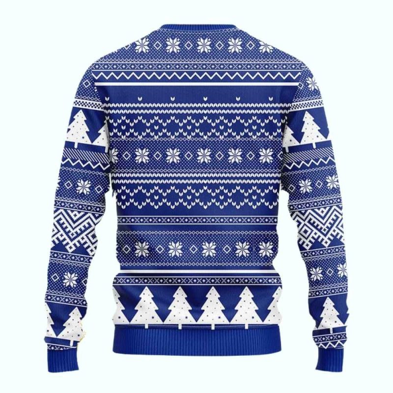 Grinch Hug Chicago Cubs Merry Christmas Ugly Sweater - Image 2