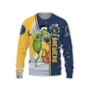 Grinch Milwaukee Brewers Ugly Sweater