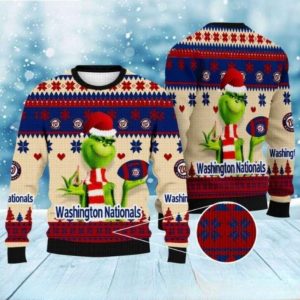 Grinch Nationals Holiday Ugly Christmas Sweater For Festive Cheer