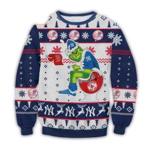 Grinch New York Yankees Christmas Sweatshirt For Holiday Cheer