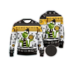 Grinch Christmas Pittsburgh Pirates Sweatshirt - Festive & Fun Design