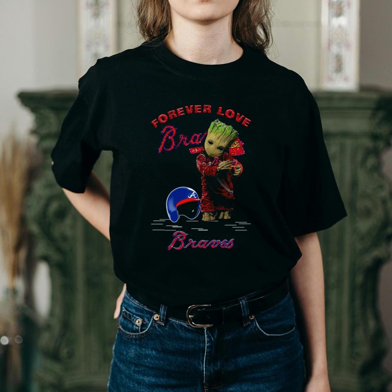 Groot Forever Love T-Shirt For Braves Fans - Stylish Fan Apparel - Image 2
