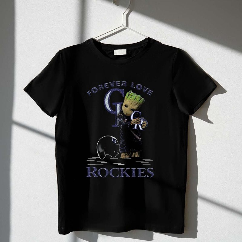 Groot Forever Love Colorado Rockies Fans T Shirt t shirt 1 1