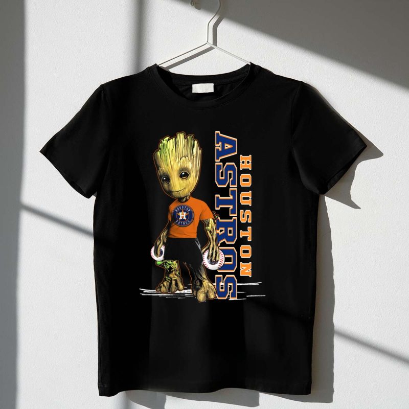 Groot Houston Astros Baseball Team Fan Character T Shirt t shirt 1 1