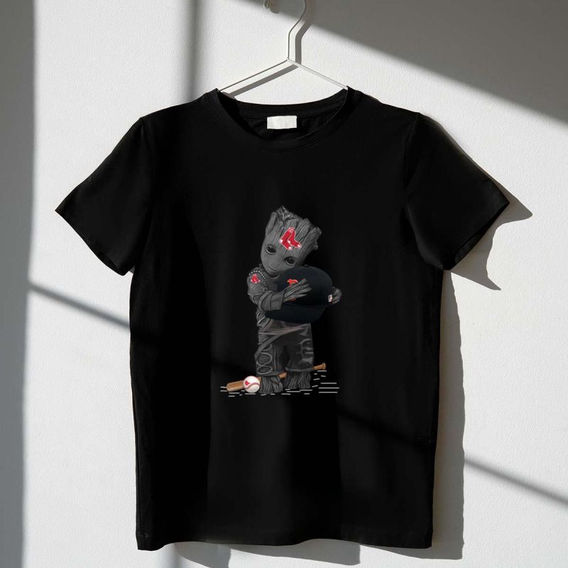 Groot Hug Boston Red Sox Baseball T-Shirt for Fans and Collectors