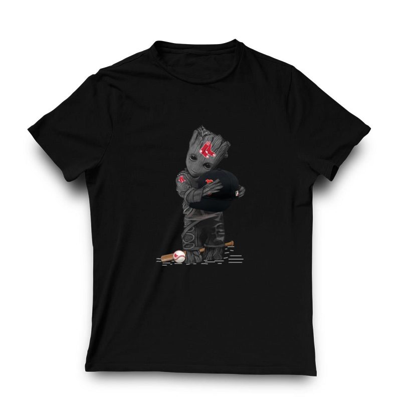 Groot Hug Boston Red Sox Baseball T-Shirt for Fans and Collectors - Image 3