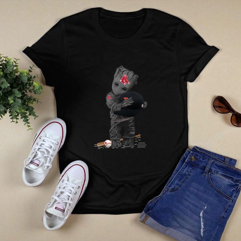 Groot Hug Boston Red Sox Baseball T-Shirt for Fans and Collectors - Image 5