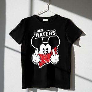 Mickey Mouse Hey Haters Boston Red Sox T-Shirt For Fans
