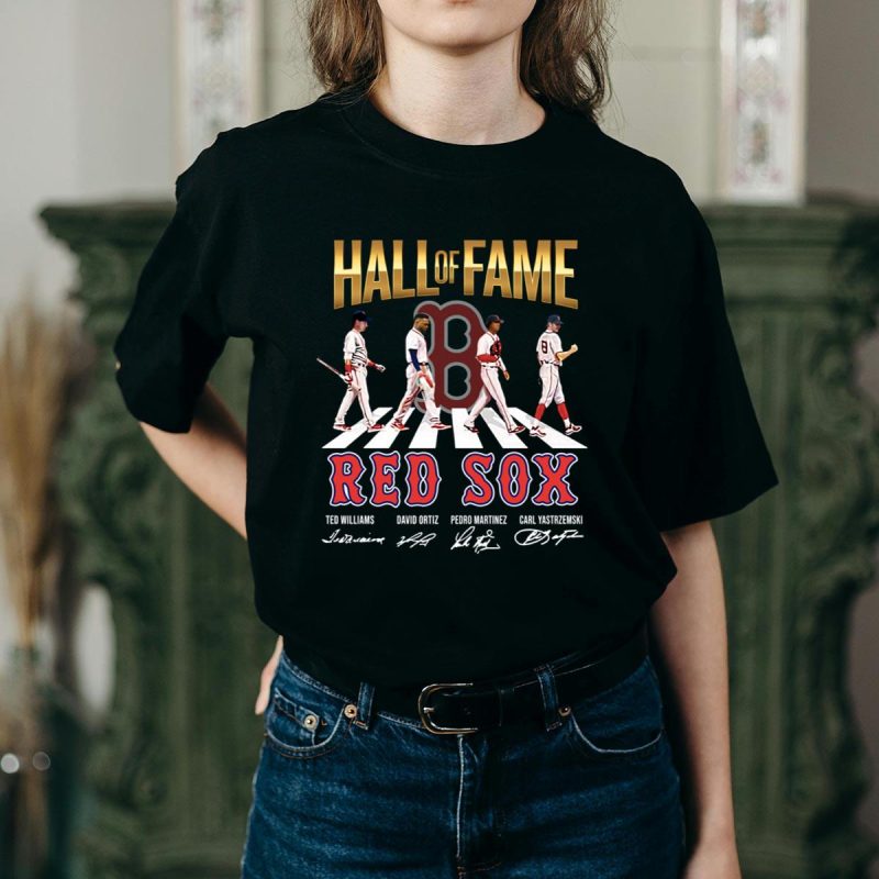 Boston Red Sox Abbey Road Signatures T-Shirt | Hall of Fame Collection - Image 2