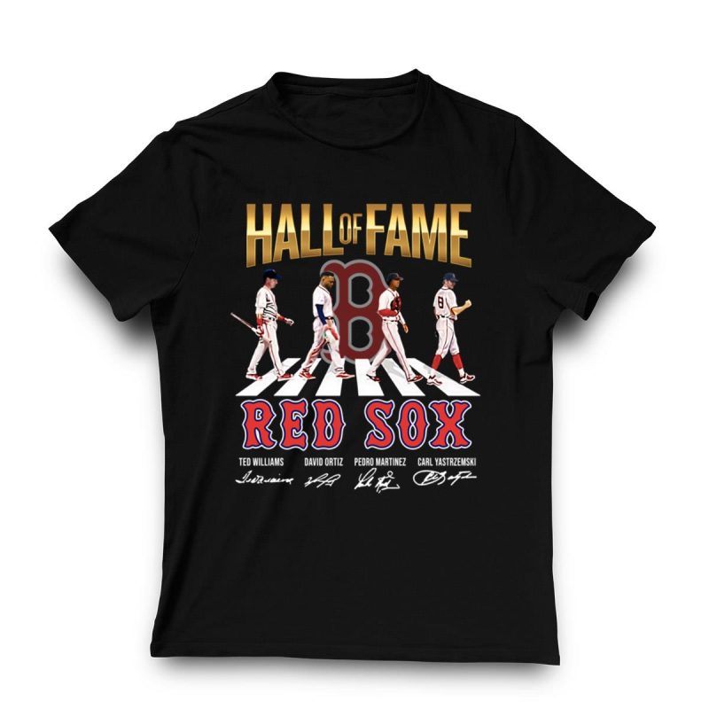 Boston Red Sox Abbey Road Signatures T-Shirt | Hall of Fame Collection - Image 3