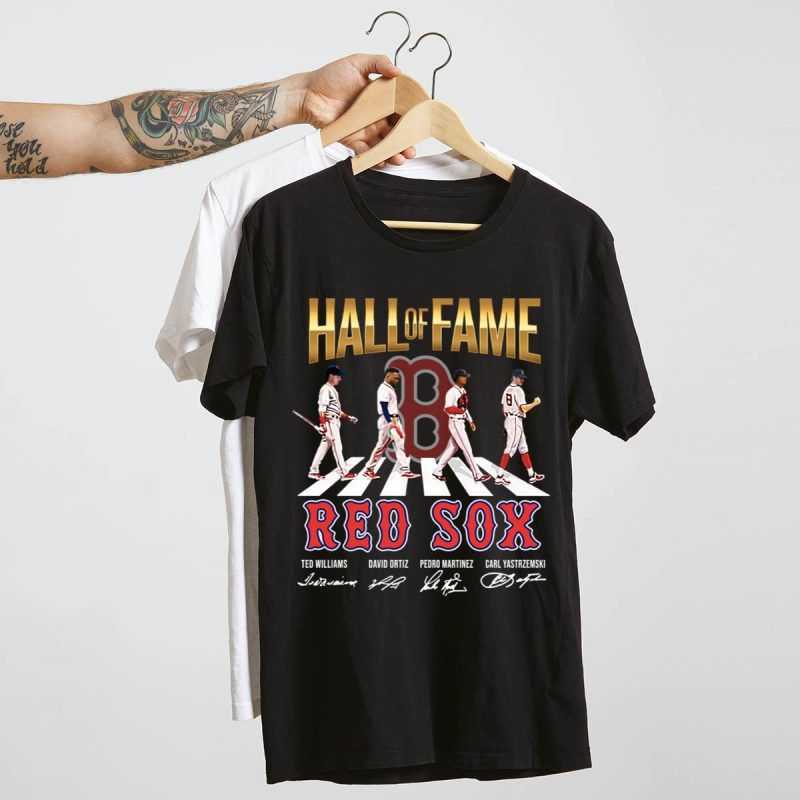 Boston Red Sox Abbey Road Signatures T-Shirt | Hall of Fame Collection - Image 4