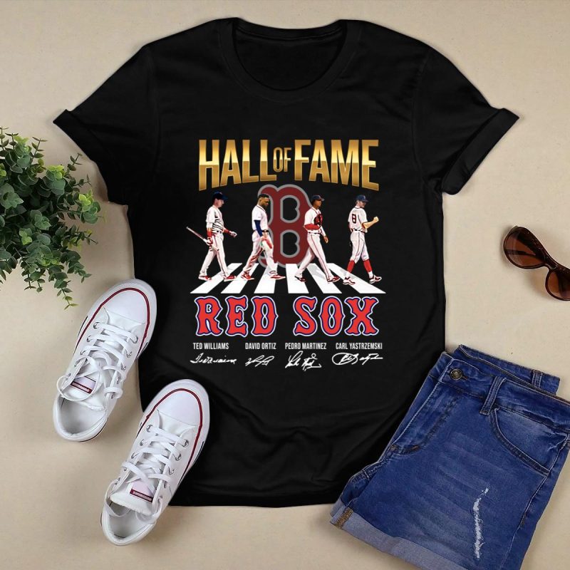 Boston Red Sox Abbey Road Signatures T-Shirt | Hall of Fame Collection - Image 5
