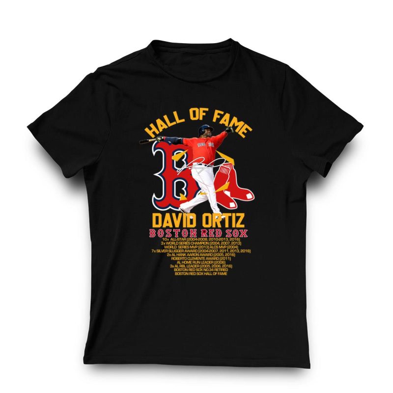David Ortiz Boston Red Sox Signature T-Shirt | Hall of Fame Collection - Image 3