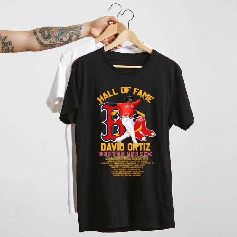 David Ortiz Boston Red Sox Signature T-Shirt | Hall of Fame Collection - Image 4