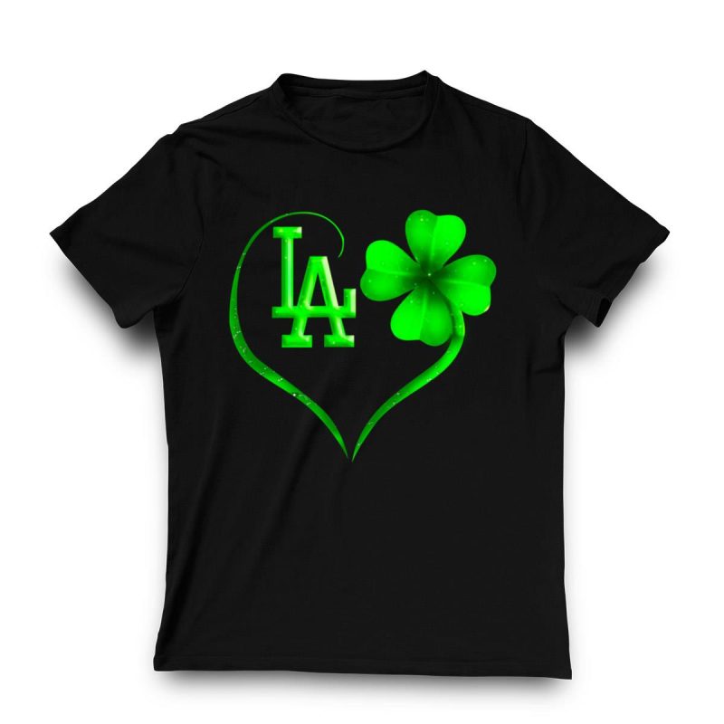 Los Angeles Dodgers St Patrick's Day Lucky T-Shirt for Fans - Image 3