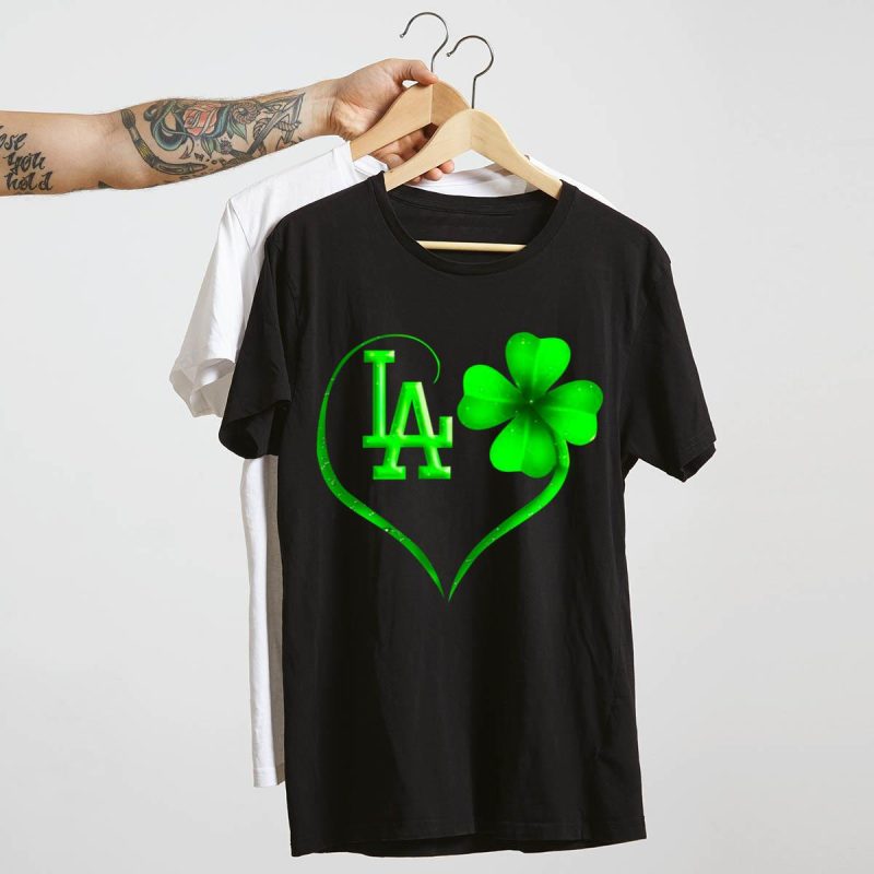 Los Angeles Dodgers St Patrick's Day Lucky T-Shirt for Fans - Image 4