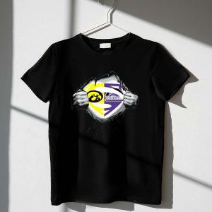 Hawkeyes Superman Logo Fusion T-Shirt - Colorado Rockies Style