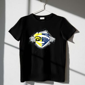 Superman Shield Fusion T-Shirt For Hawkeyes & Detroit Tigers Fans