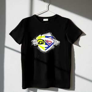 Superman Logo Fusion T-Shirt - Philadelphia Phillies Hawkeyes Fan Apparel