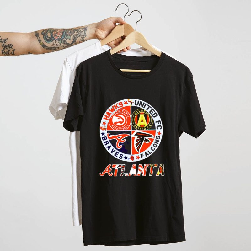 Atlanta Hawks United Fc T-Shirt - Braves & Falcons Fan Apparel - Image 4