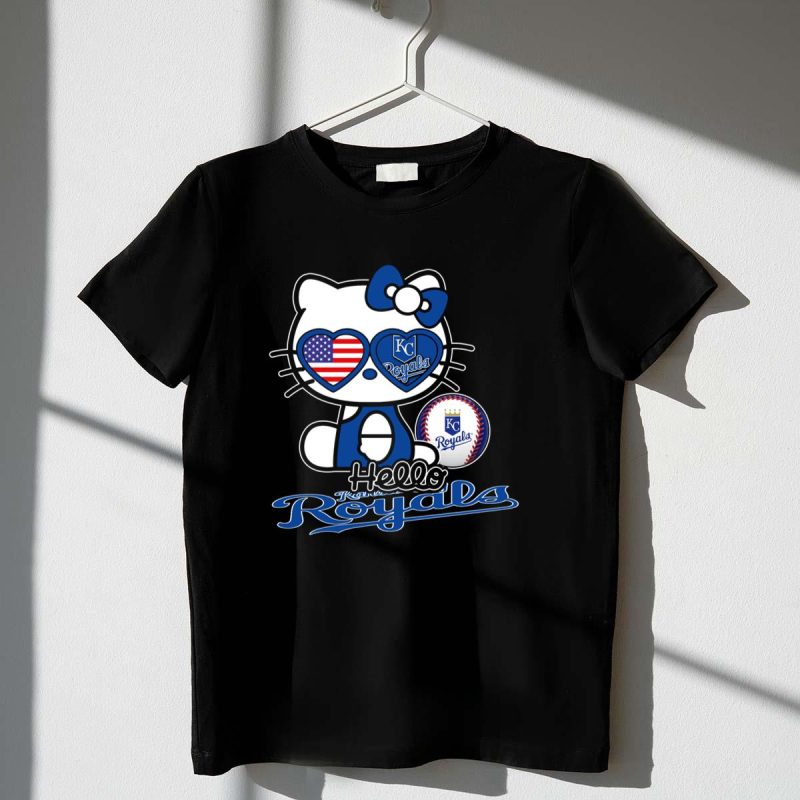Hello Kitty Kansas City Royals USA Baseball T Shirt t shirt 1 1