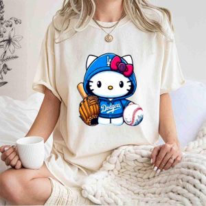 Hello Kitty LA Dodgers Baseball T-Shirt for Fans and Collectors