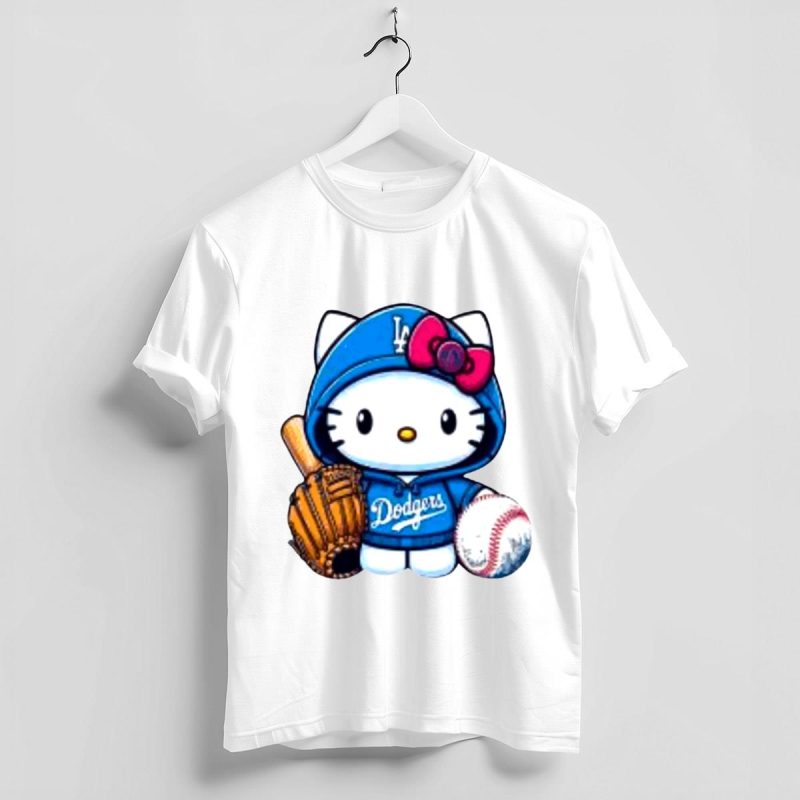 Hello Kitty LA Dodgers Baseball T-Shirt for Fans and Collectors - Image 4