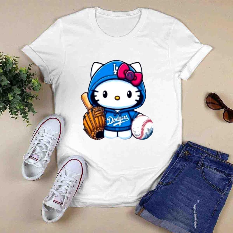 Hello Kitty LA Dodgers Baseball T-Shirt for Fans and Collectors - Image 6
