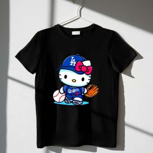 Hello Kitty LA Dodgers Baseball T-Shirt for Fans and Collectors