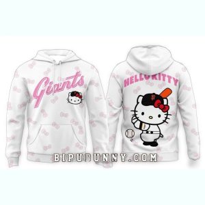 Hello Kitty X San Francisco Giants 2025 All-Over Print Hoodie For Fans