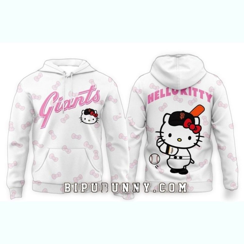 Hello Kitty x San Francisco Giants 2025 All over Print Hoodie 1