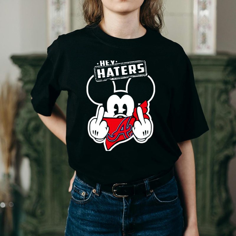 Atlanta Braves Hey Haters Mick V2 Graphic T-Shirt For Fans - Image 2