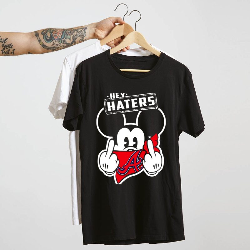 Atlanta Braves Hey Haters Mick V2 Graphic T-Shirt For Fans - Image 4