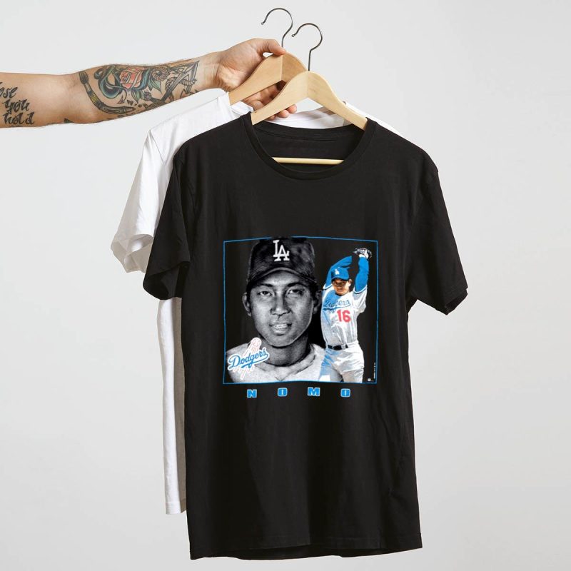 Hideo Nomo Los Angeles Dodgers Graphic T-Shirt for Fans and Collectors - Image 4